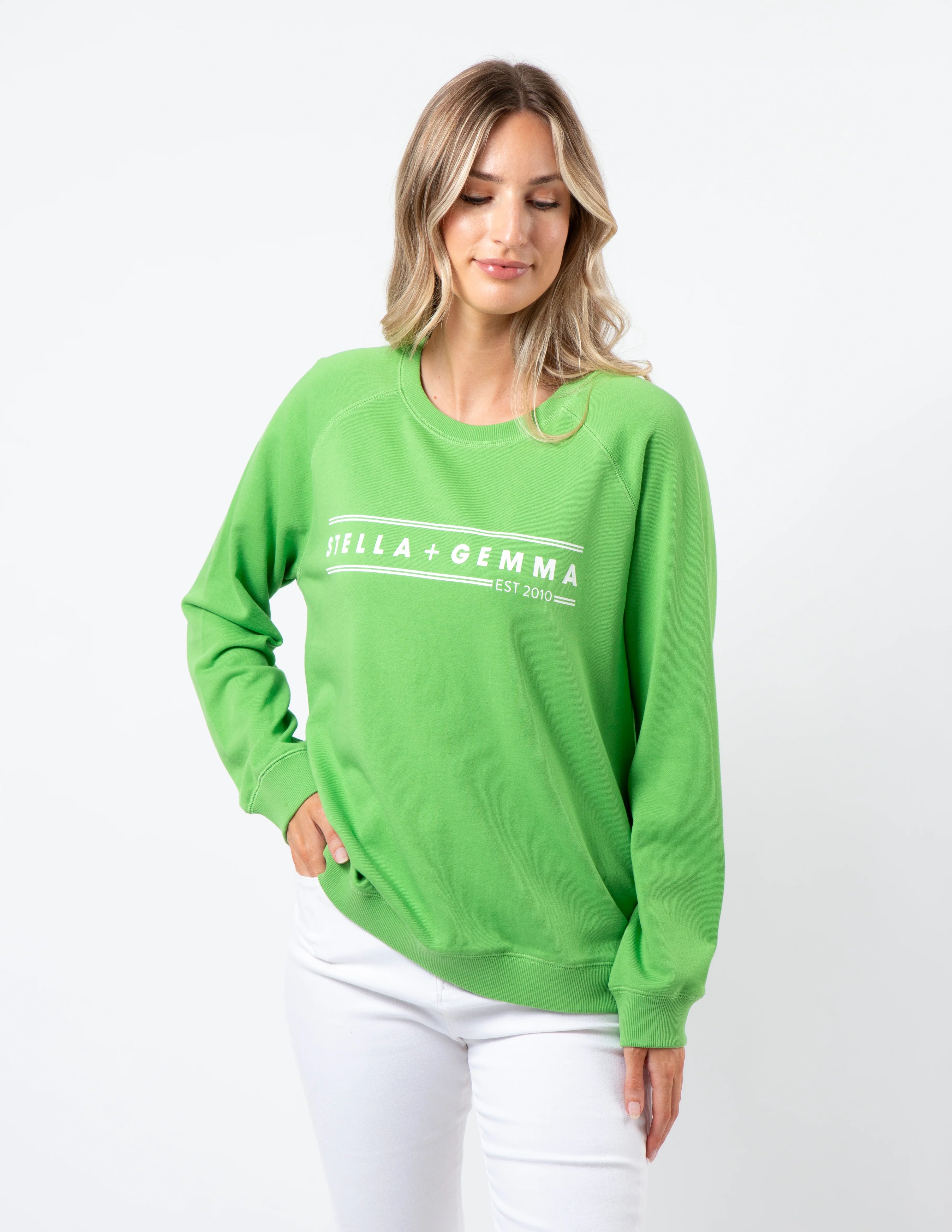 Pear S+G logo sweater