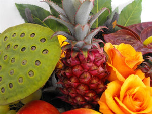 Tropical Fruit & Flower Gift Basket