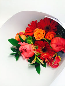 Roll wrap bouquet