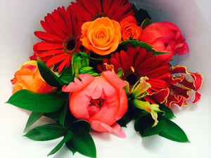 Roll wrap bouquet